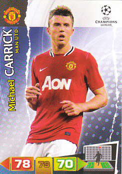 Michael Carrick Manchester United 2011/12 Panini Adrenalyn XL CL #149